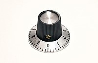 Radio Ctrl Knob Bk/Sil.Ring